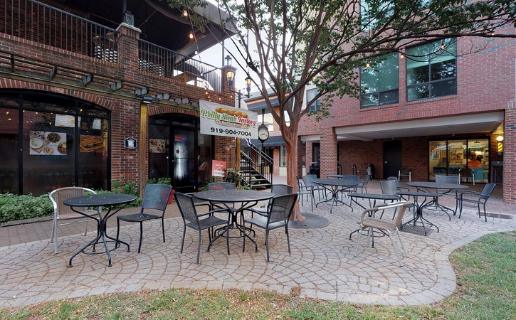 courtyard lofts outdoor seating the courtyard of chapel hill shops and restaurants